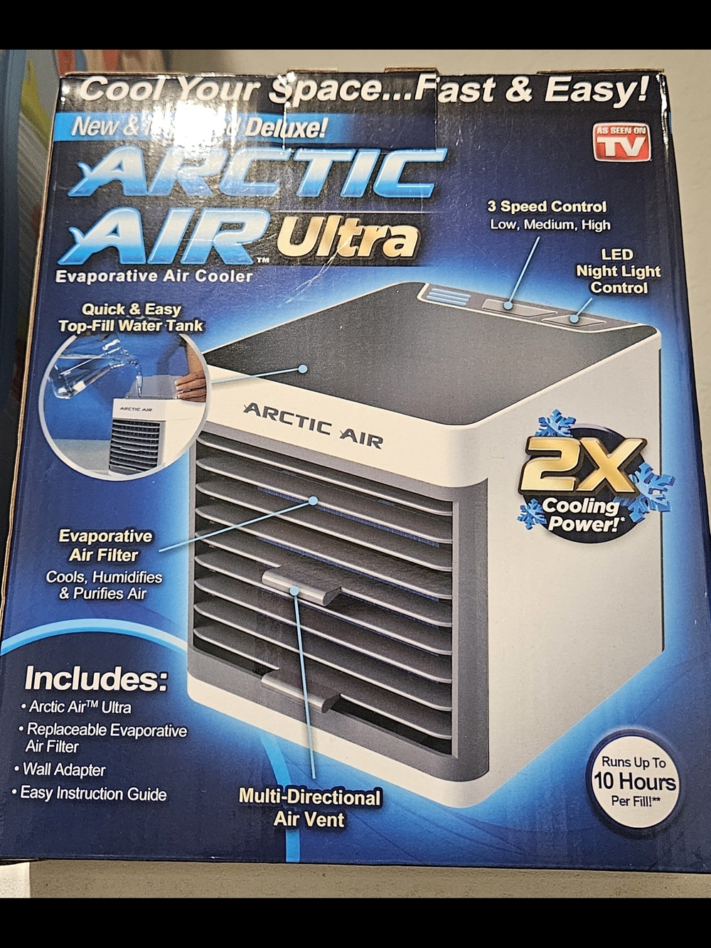 Arctic Air Ultra Evaporative Air Cooler - White & Gray
